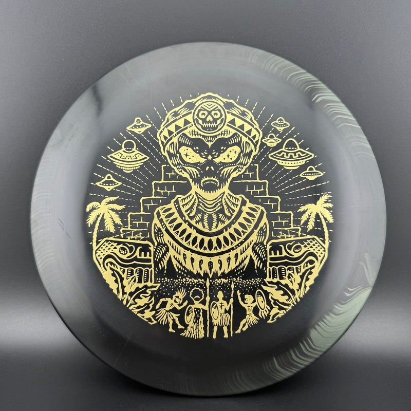 Load image into Gallery viewer, S-Blend Scepter - Gold "Alien Aztec"

