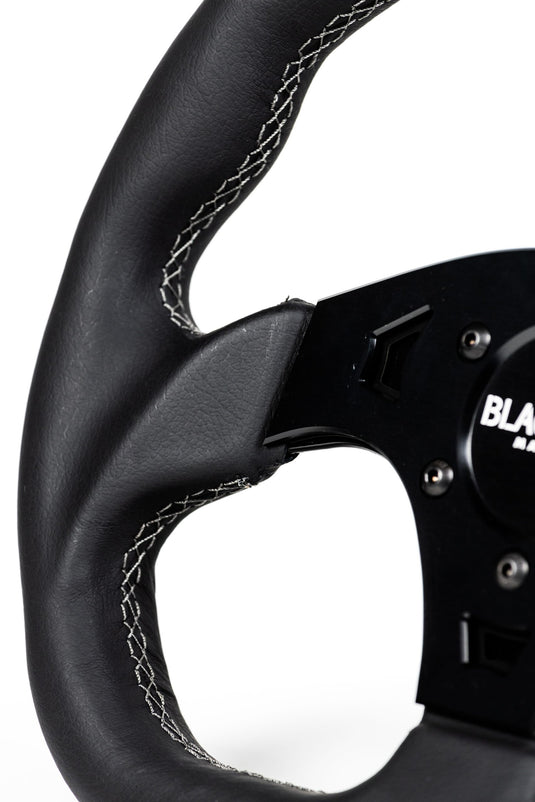 D-shaped Steering Wheel - Leather