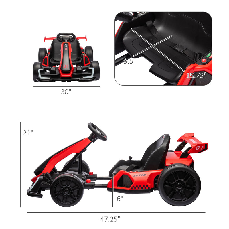 Load image into Gallery viewer, Adjustable Seat Electric Go Kart with Slow Start - 24V, 7.5 MPH
