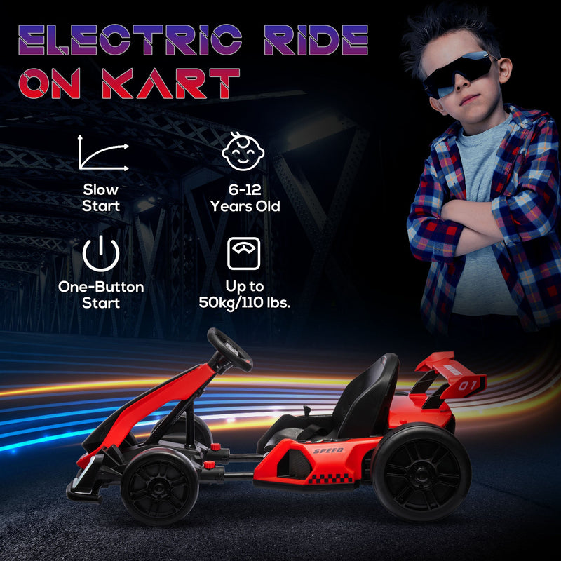 Load image into Gallery viewer, Adjustable Seat Electric Go Kart with Slow Start - 24V, 7.5 MPH
