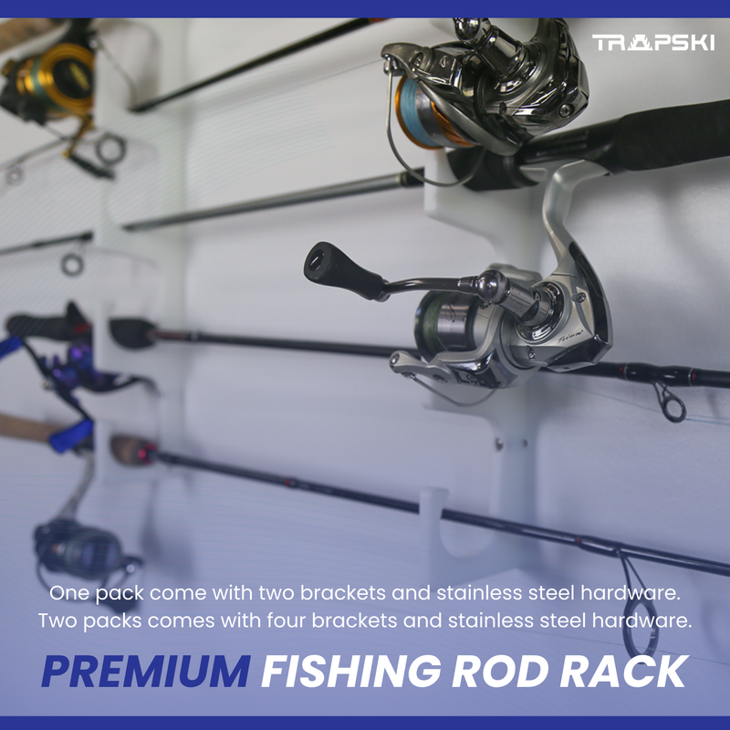 Load image into Gallery viewer, Made in the USA Fishing Rod Rack | Wall or Ceiling Mounted
