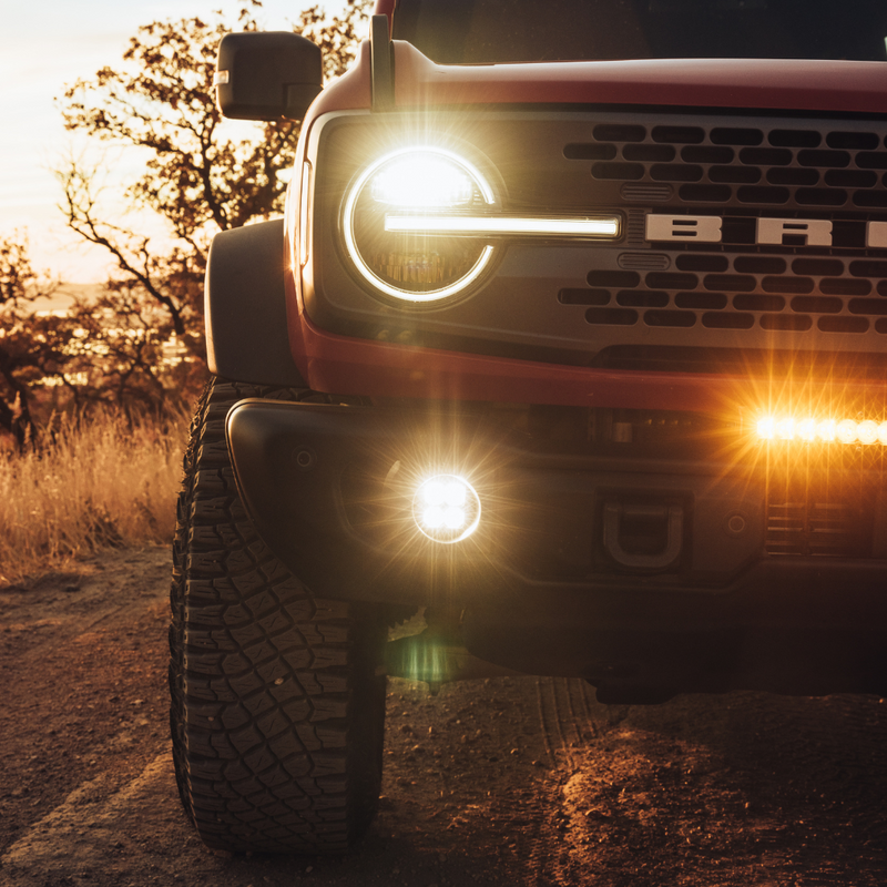 Load image into Gallery viewer, Ford Bronco (2021+) - LED Capable Bumper Fog Light Kit
