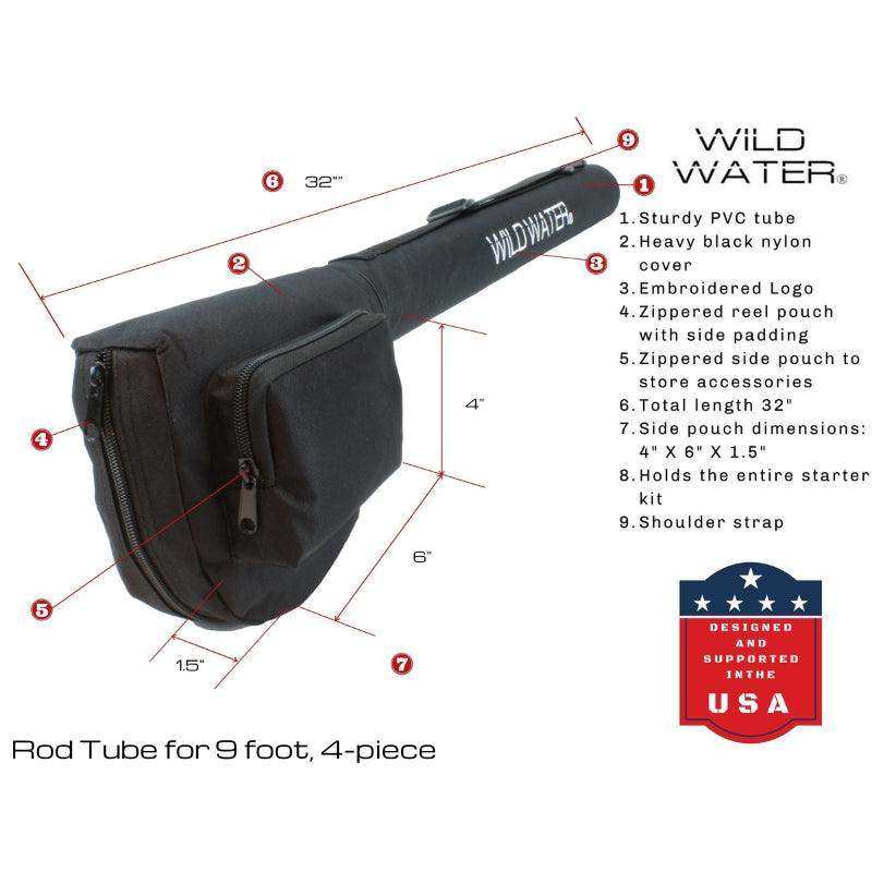 CNC Fly Reel Fly Fishing Kit, 5/6wt Rod | 9ft | 4-piece | Wild Water Fly Fishing - Skoutley Outdoors LLC
