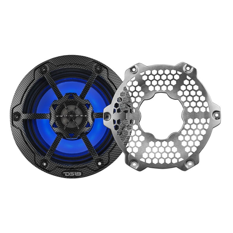 Load image into Gallery viewer, 6.5” Marine 2-Way Hybrid Speaker with RGB LED, Compression Driver and Neodymium Magnet | 250W RMS 4-Ohm
