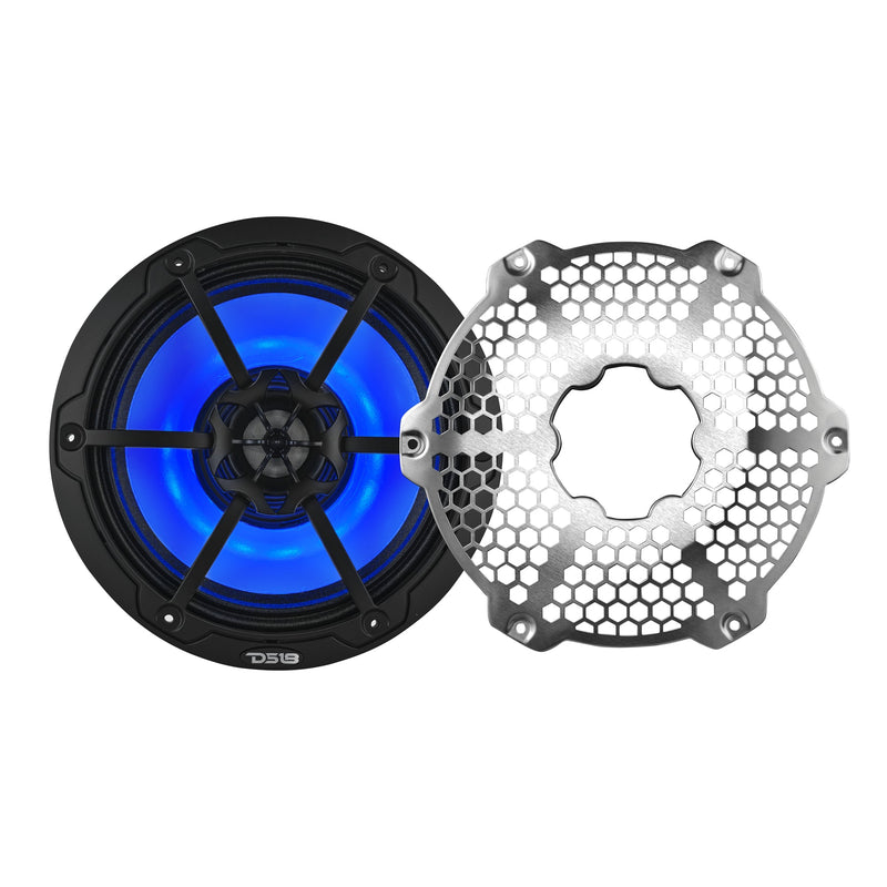 Load image into Gallery viewer, 8” Marine 2-Way Hybrid Speaker with RGB LED, Compression Driver and Neodymium Magnet | 350W RMS 4-Ohm
