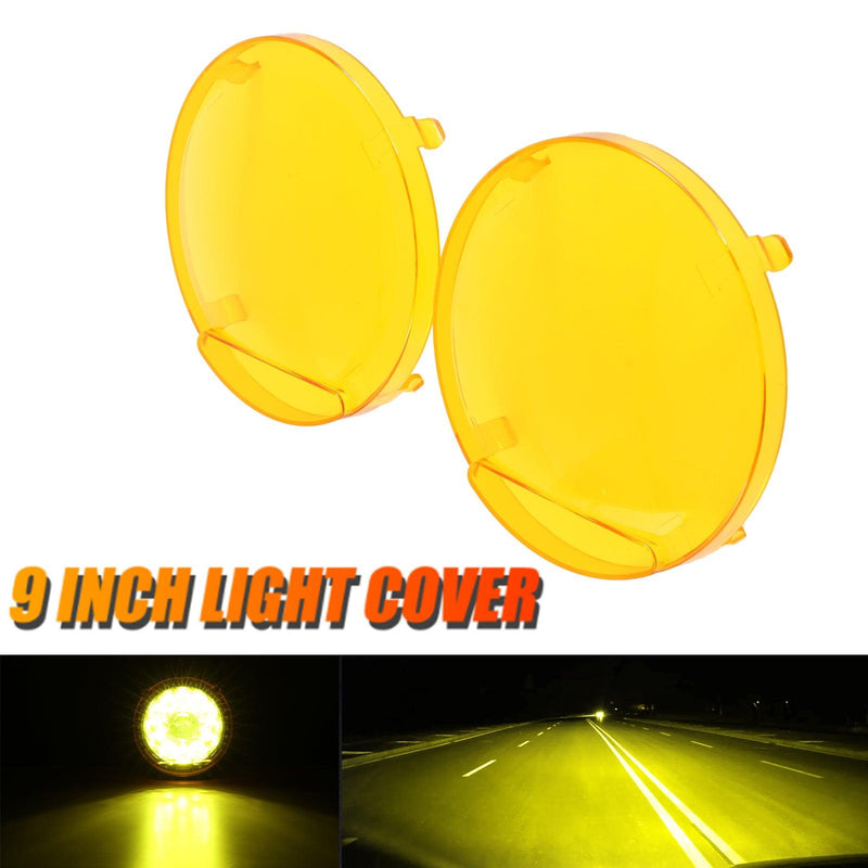 Load image into Gallery viewer, (2pcs/set) 9 INCH 270W 37776LM 360-PRO Series Custom Lens Offroad LED Driving Lights+Amber/Black Covers(Optional) for JEEP WRANGLER JL JK TJ
