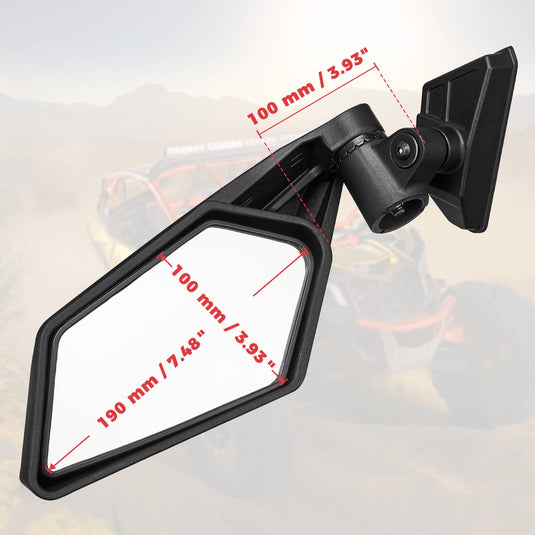 Front Door Storage Bags & Side View Mirror for Can-Am Maverick X3