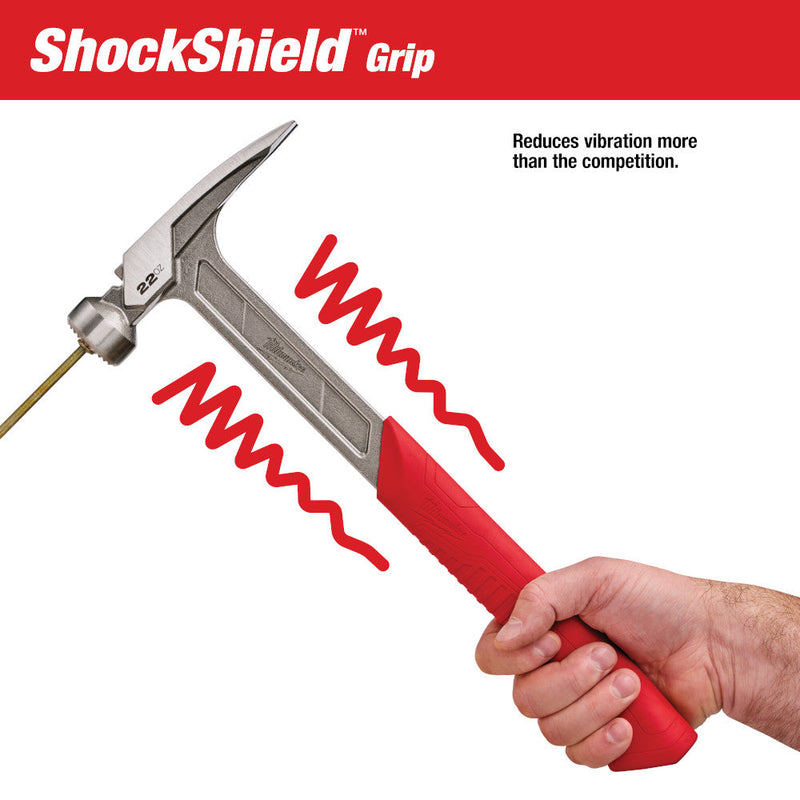 Load image into Gallery viewer, Milwaukee 48-22-9022 22 oz Milled Face Framing Hammer
