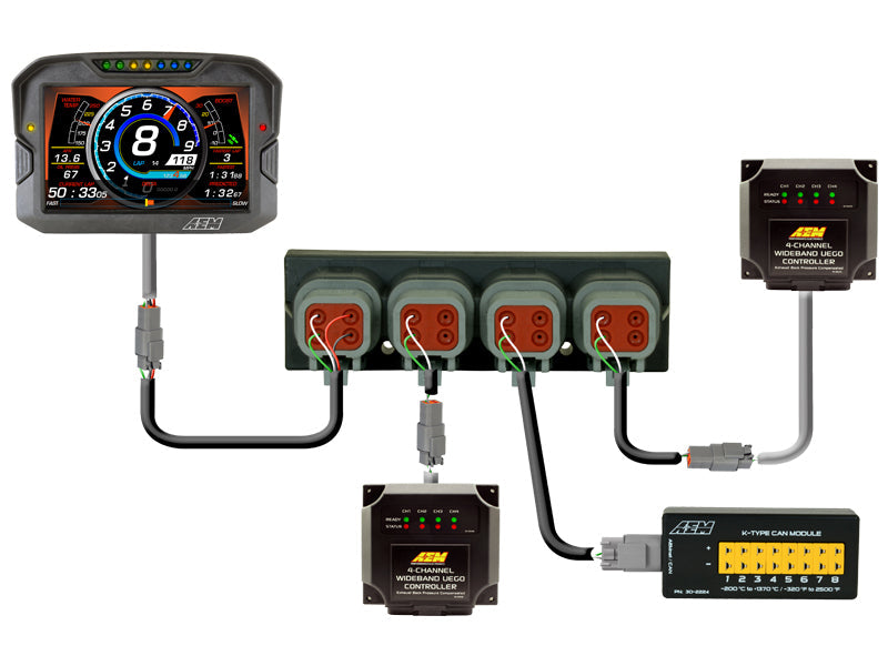 Load image into Gallery viewer, AEM Electronics 4 Port AEMnet CAN Hub
