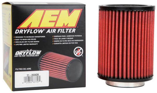AEM Induction AEM Aif Filter, 3inFLG/ 5inOD/ 6-1/2inH Dry Flow 21-2036DK