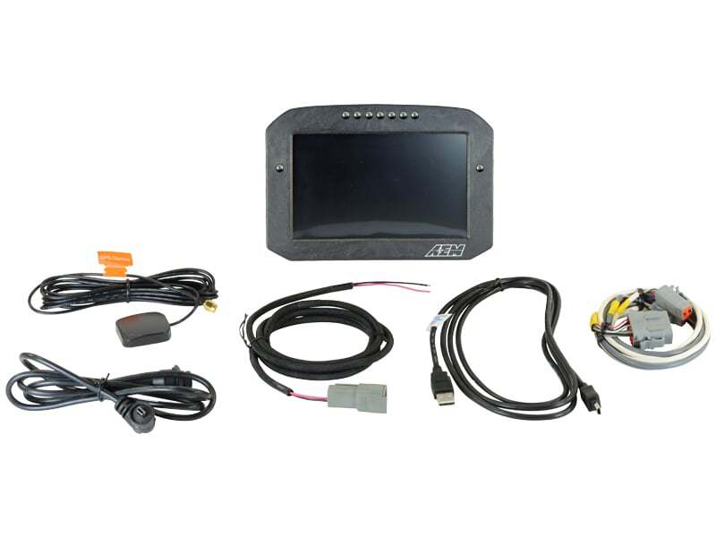 Load image into Gallery viewer, AEM CD-7LG Carbon Logging Flush Digital Dash Display w/ Internal 20Hz GPS &amp; Antenna 30-5703F
