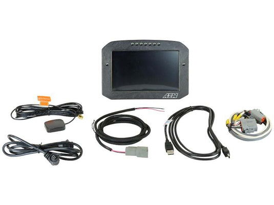 AEM CD-7LG Carbon Logging Flush Digital Dash Display w/ Internal 20Hz GPS & Antenna 30-5703F