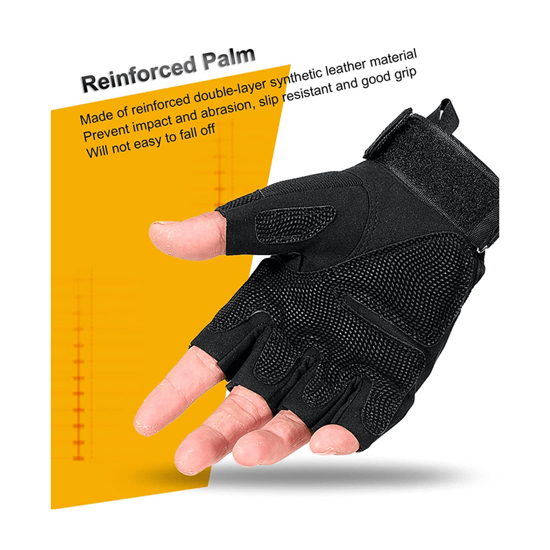 Load image into Gallery viewer, Tactical Fingerless Airsoft Gloves for Outdoor Sports, Paintball, and Motorcycling
