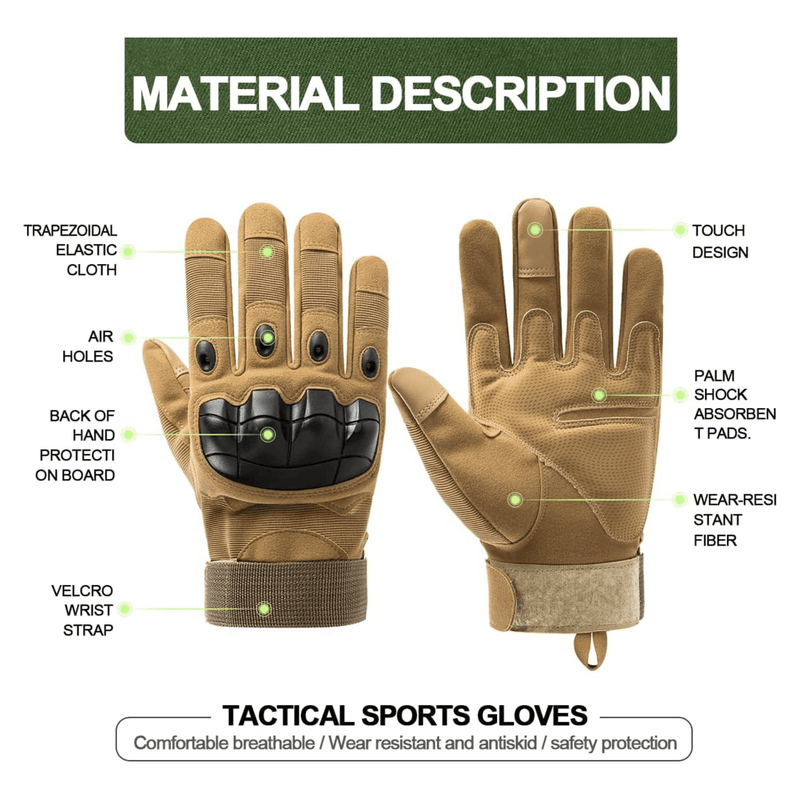 Load image into Gallery viewer, Tactical Military Airsoft Gloves for Outdoor Sports, Paintball, and Motorcycling with Touchscreen Fingertip Capability
