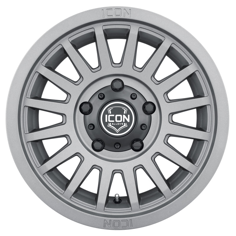 Load image into Gallery viewer, ICON Recon SLX 17x8.5 6x135 6mm Offset 5in BS 87.1mm Bore Charcoal Wheel
