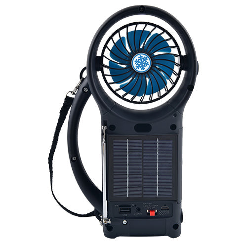 Load image into Gallery viewer, Supersonic Solar Power Bluetooth Speaker with FM Radio / LED Torch Light / Fan

