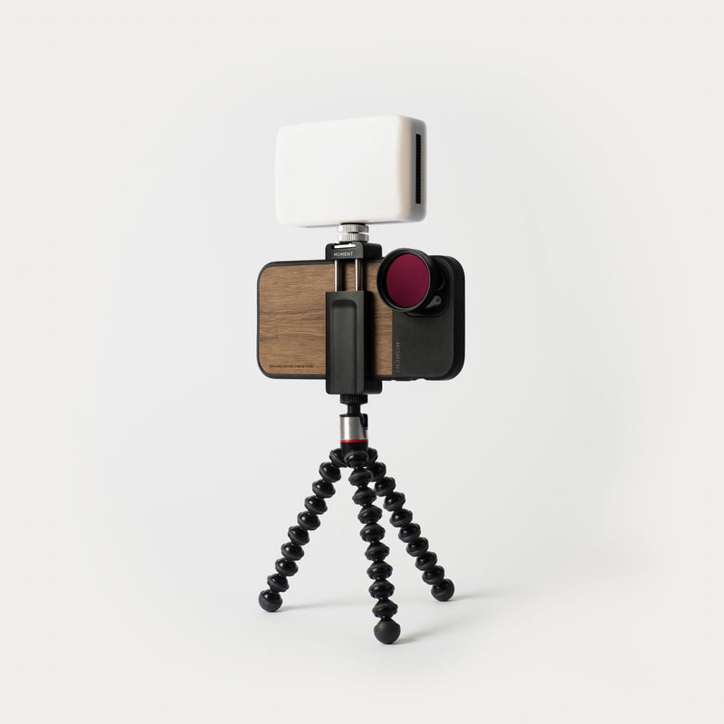 Load image into Gallery viewer, Tripod Phone Clamp with Cold Shoe Mount
