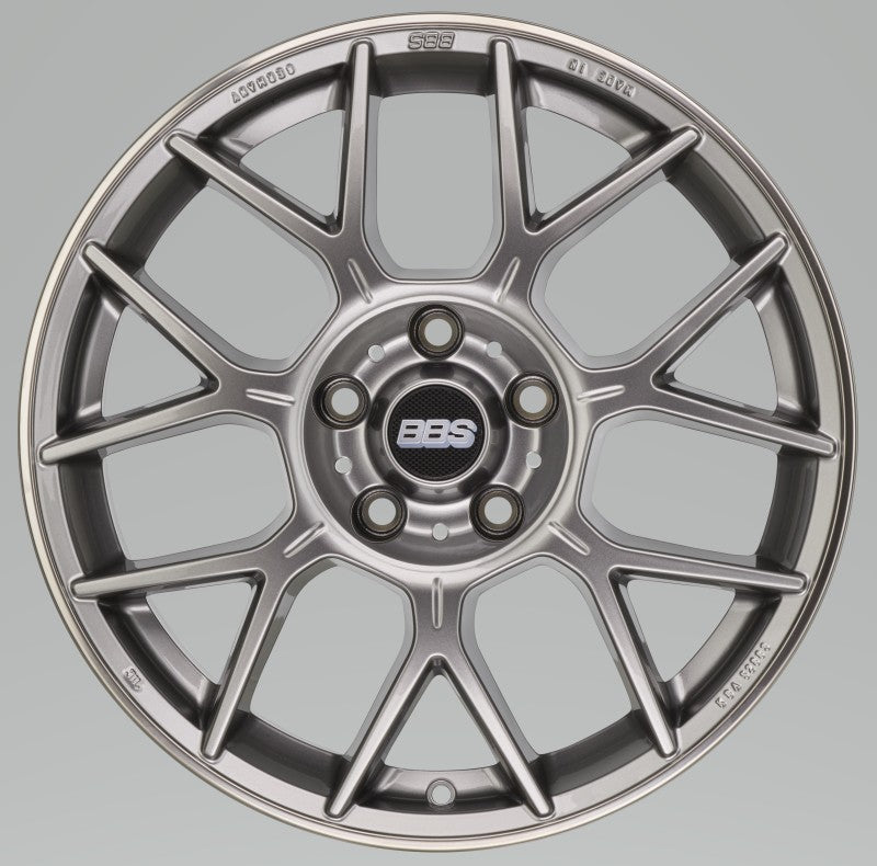 Load image into Gallery viewer, BBS XR 19x8.5 5x112 ET44 Platinum Gloss Wheel -82mm PFS/Clip Required
