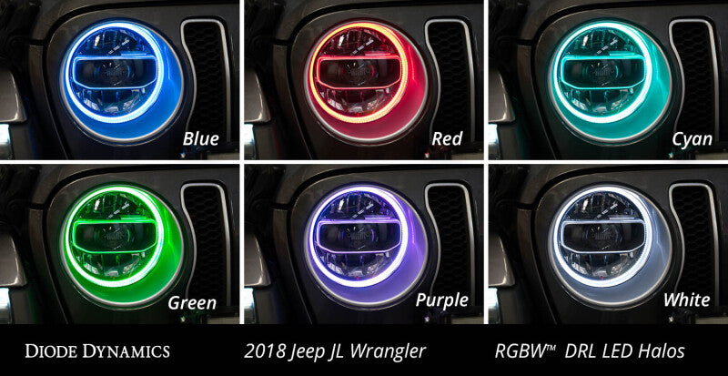Load image into Gallery viewer, Diode Dynamics 18-21 Jeep JL Wrangler/Gladiator RGBW HD LED Halos
