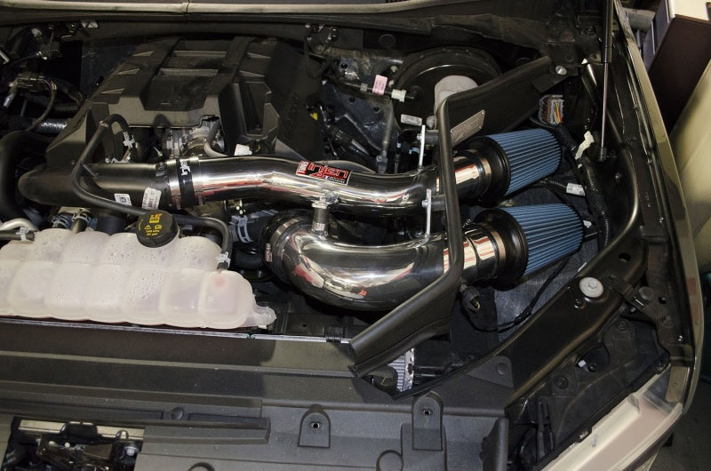 Load image into Gallery viewer, Injen 2015+ Ford F-150 V6 2.7L/3.5L EcoBoost Polished Short Ram Intake (Includes Heat Shield)

