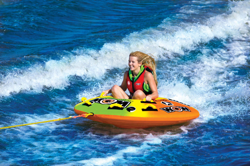 Load image into Gallery viewer, WOW Sports Uto Galaxy 1-2 Person Towable Water Tube For Pool and Lake (18-1080)
