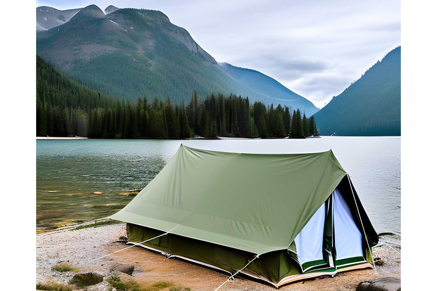 Canvas A-Frame Tent - The Scout About™ - Skoutley Outdoors LLC
