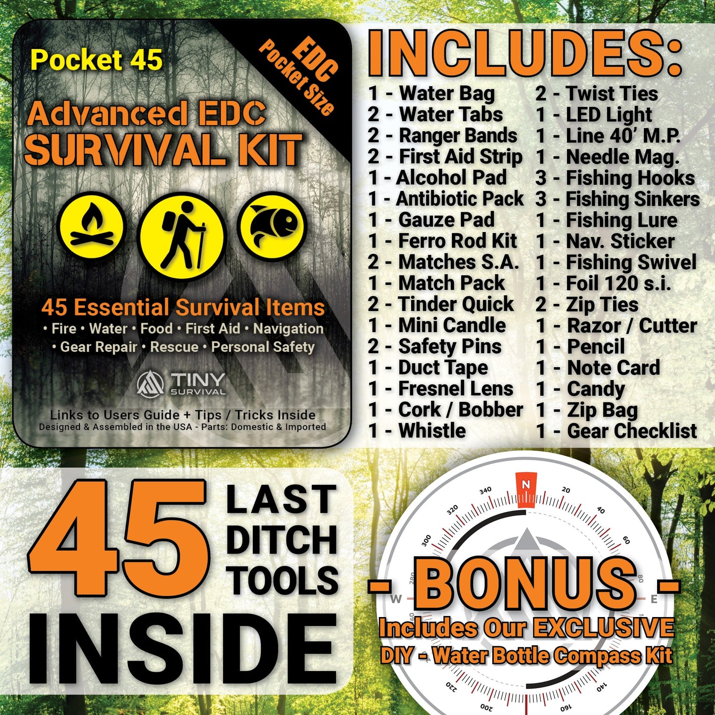 Pocket 45 Advanced Survival Kit