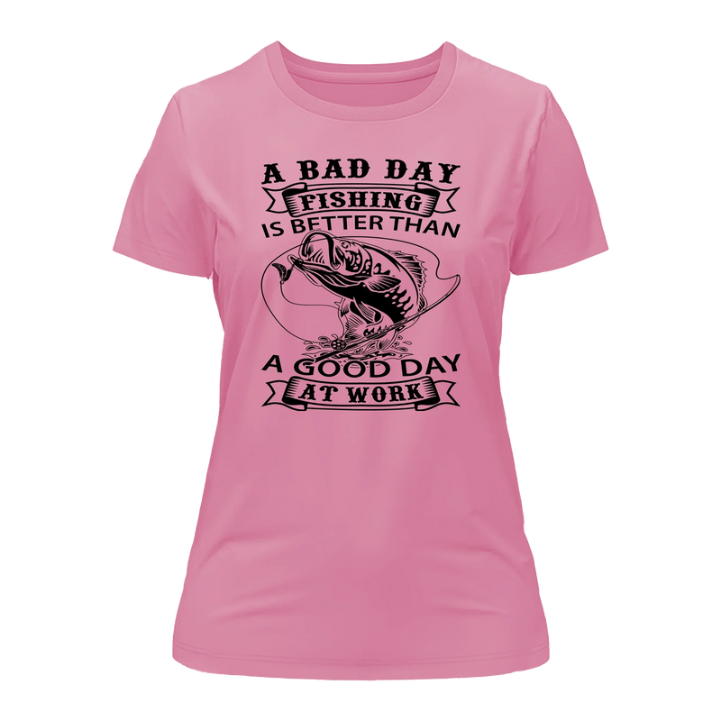 Load image into Gallery viewer, A Bad Day Fishing Women Slim Fit T-Shirt
