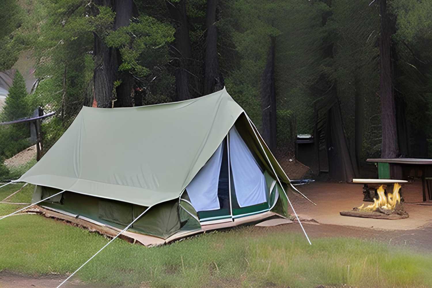 Canvas A-Frame Tent - The Scout About™ - Skoutley Outdoors LLC