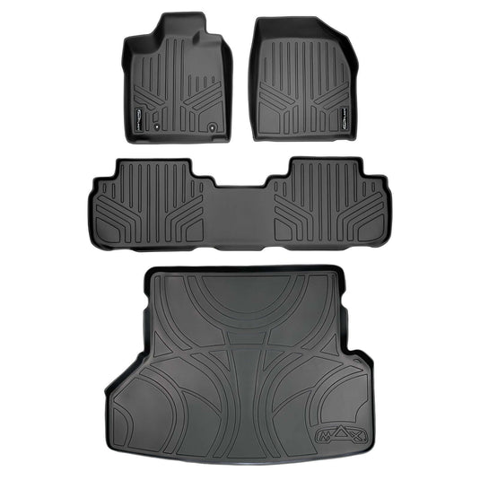 SMARTLINER Custom Fit Floor Liners For 2008-2013 Toyota Highlander (Hybrid Only)