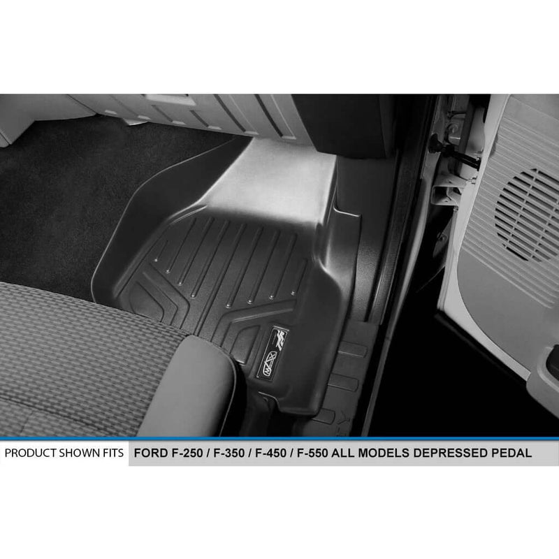 Load image into Gallery viewer, SMARTLINER Custom Fit Floor Liners For 2011-2012 Ford F-250/F-350/F-450 Super Duty Crew Cab with Depressed Drivers Side Pedal
