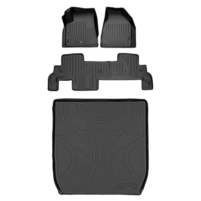 Load image into Gallery viewer, SMARTLINER Custom Fit Floor Liners For Traverse/Enclave/Acadia/Outlook (with 2nd Row Bench Seat)
