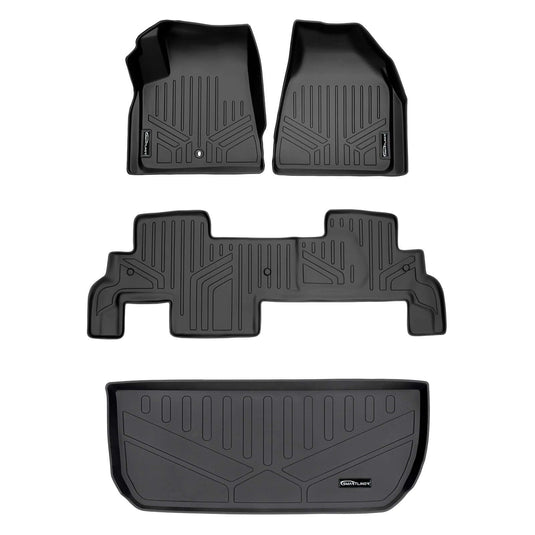 SMARTLINER Custom Fit Floor Liners For Traverse/Enclave/Acadia/Outlook (with 2nd Row Bench Seat)