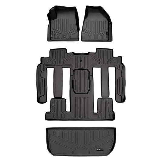 SMARTLINER Custom Fit Floor Liners For 2008 - 2017 Buick Enclave with 2nd Row Bucket Seats