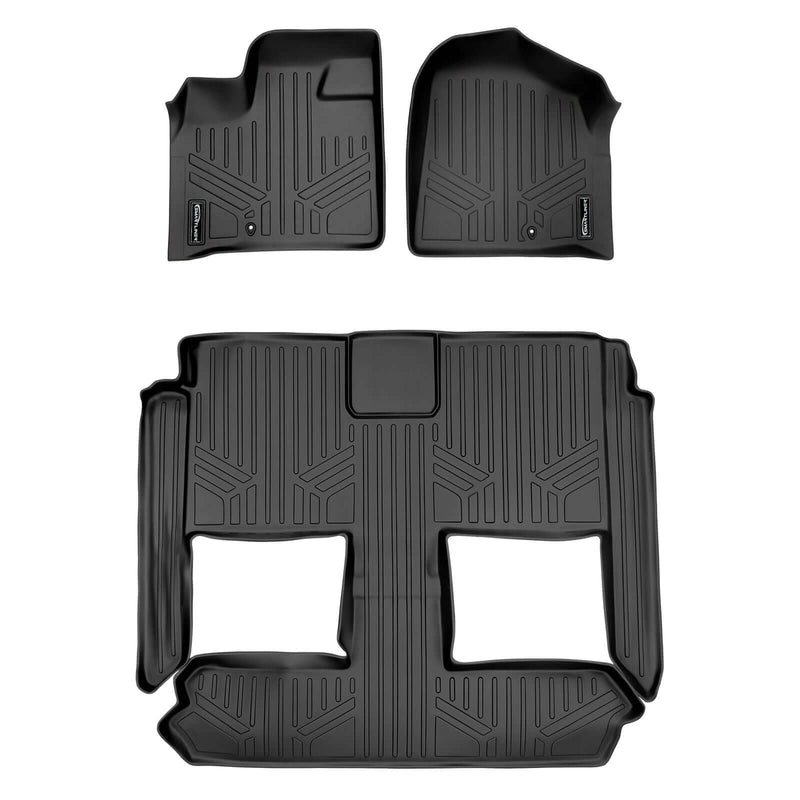 Load image into Gallery viewer, 2008-2012 Dodge Grand Caravan Floor Liners | 2nd Row Stow'n Go Bucket Seats, With Super Console | SMARTLINER

