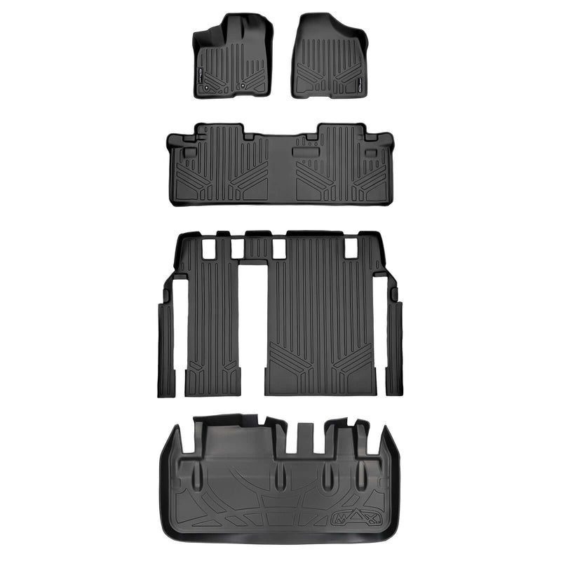 Load image into Gallery viewer, SMARTLINER Custom Fit Floor Liners For 2011-2012 Toyota Sienna (8 Passenger Model)
