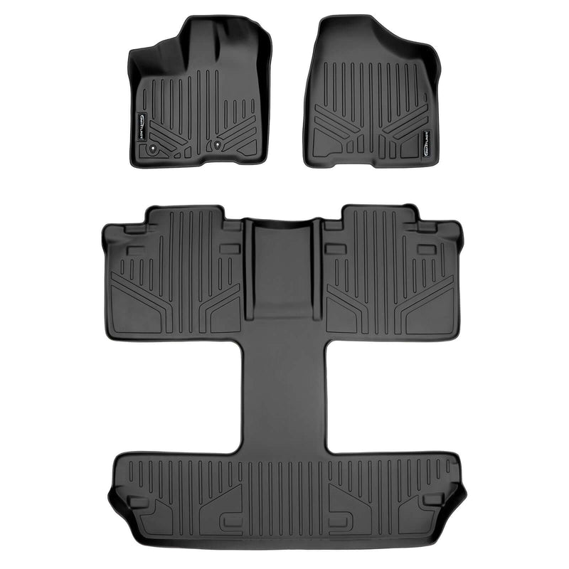 Load image into Gallery viewer, Smart Trim™ Custom Fit Floor Liners For 2011 2012 Toyota Sienna 7 Passenger Model
