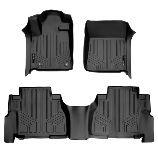 SMARTLINER Custom Fit Floor Liners For 2008 - 2022 Toyota Sequoia with 2nd Row Bench Seat
