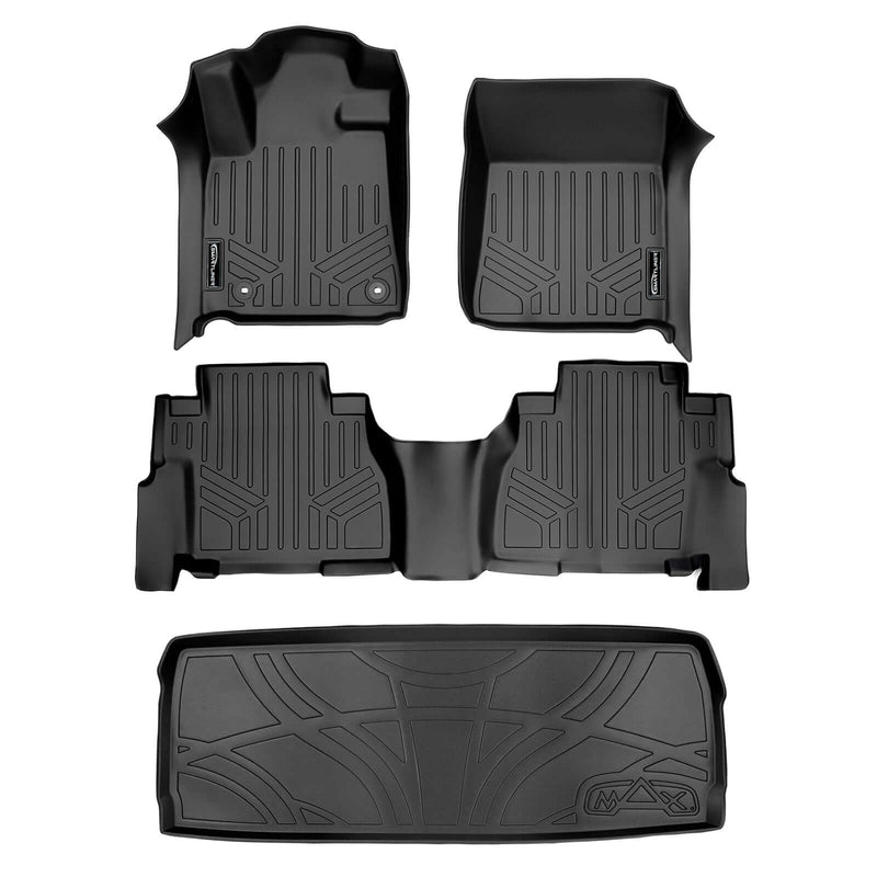 Load image into Gallery viewer, SMARTLINER Custom Fit Floor Liners For 2008 - 2022 Toyota Sequoia with 2nd Row Bench Seat

