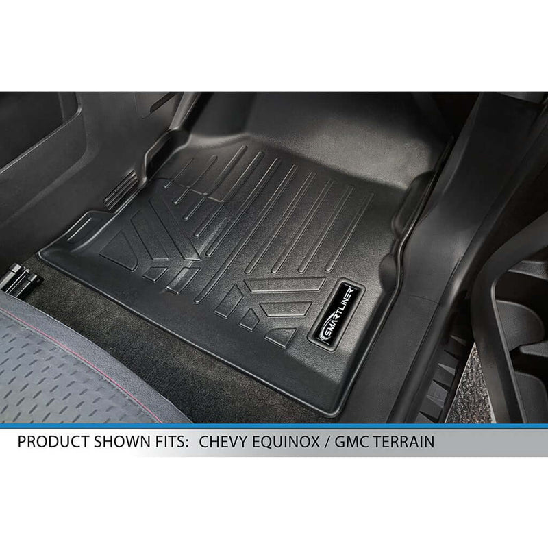 Load image into Gallery viewer, Smart Trim™ Custom Fit Floor Liners For 2011-2017 Chevy Equinox / GMC Terrain (with Dual Front Floor Posts)
