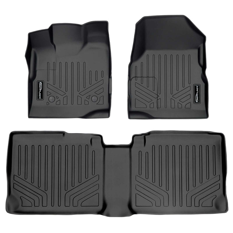 Load image into Gallery viewer, Smart Trim™ Custom Fit Floor Liners For 2011-2017 Chevy Equinox / GMC Terrain (with Dual Front Floor Posts)
