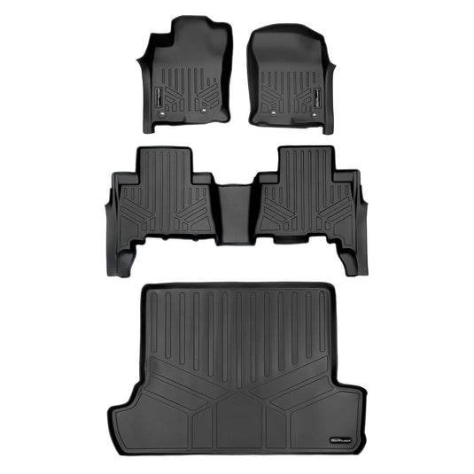 SMARTLINER Custom Fit Floor Liners For 2013-2024 Toyota 4Runner (7 Passenger with 3rd Row Seats)