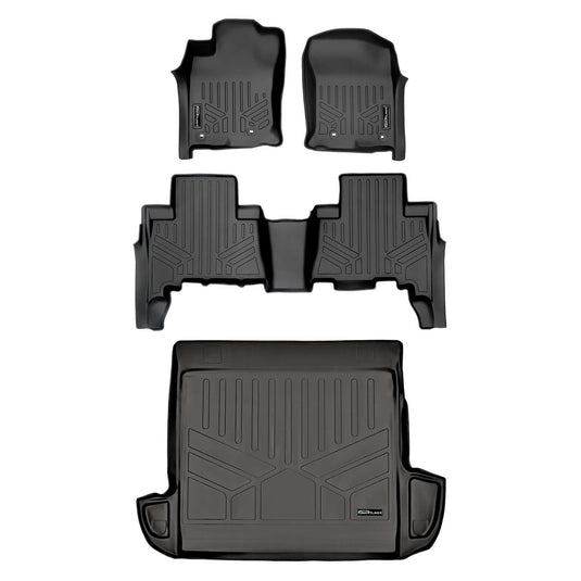 SMARTLINER Custom Fit Floor Liners For 2013-2024 Toyota 4Runner (5 Passenger Model without Sliding Rear Tray)