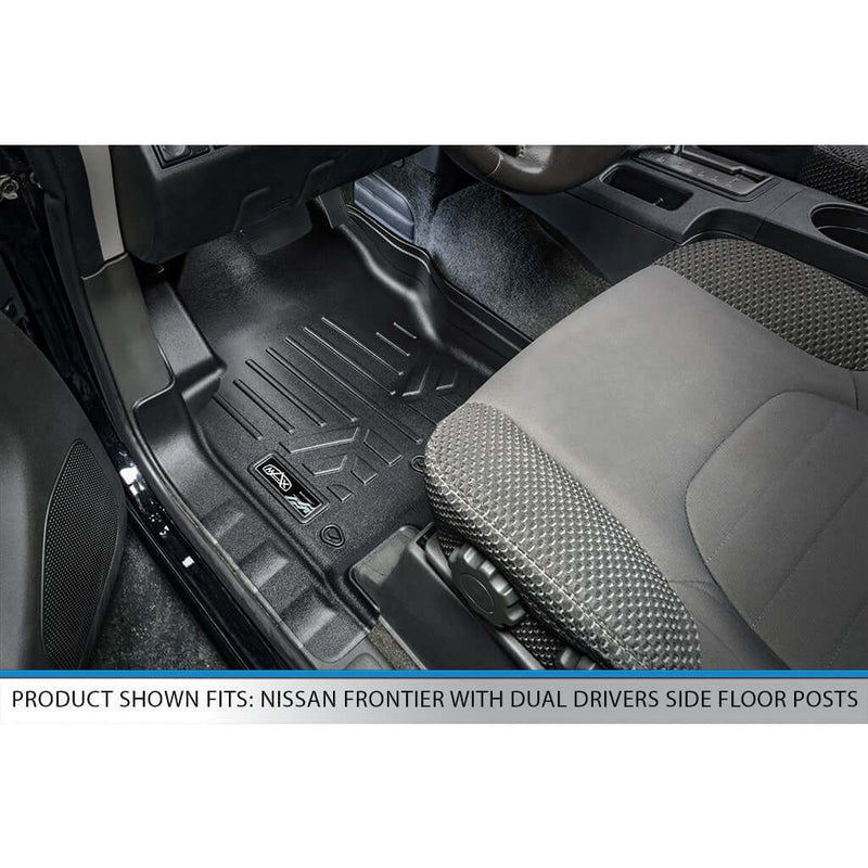 Load image into Gallery viewer, SmartCoverage™ Custom Fit Floor Liners For 2008-2021 Nissan Frontier Crew Cab with Dual Drivers Side Floor Posts
