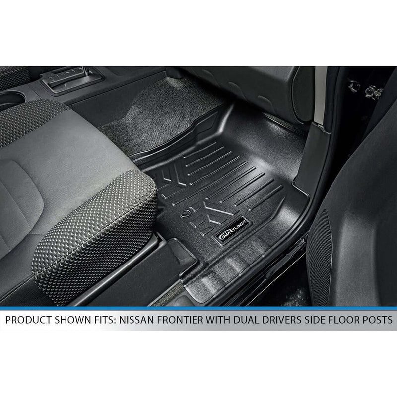 Load image into Gallery viewer, SmartCoverage™ Custom Fit Floor Liners For 2008-2021 Nissan Frontier Crew Cab with Dual Drivers Side Floor Posts
