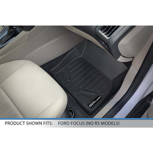 SMARTLINER Custom Fit Floor Liners For 2012-2018 Ford Focus Sedan (No SR or Electric Models)