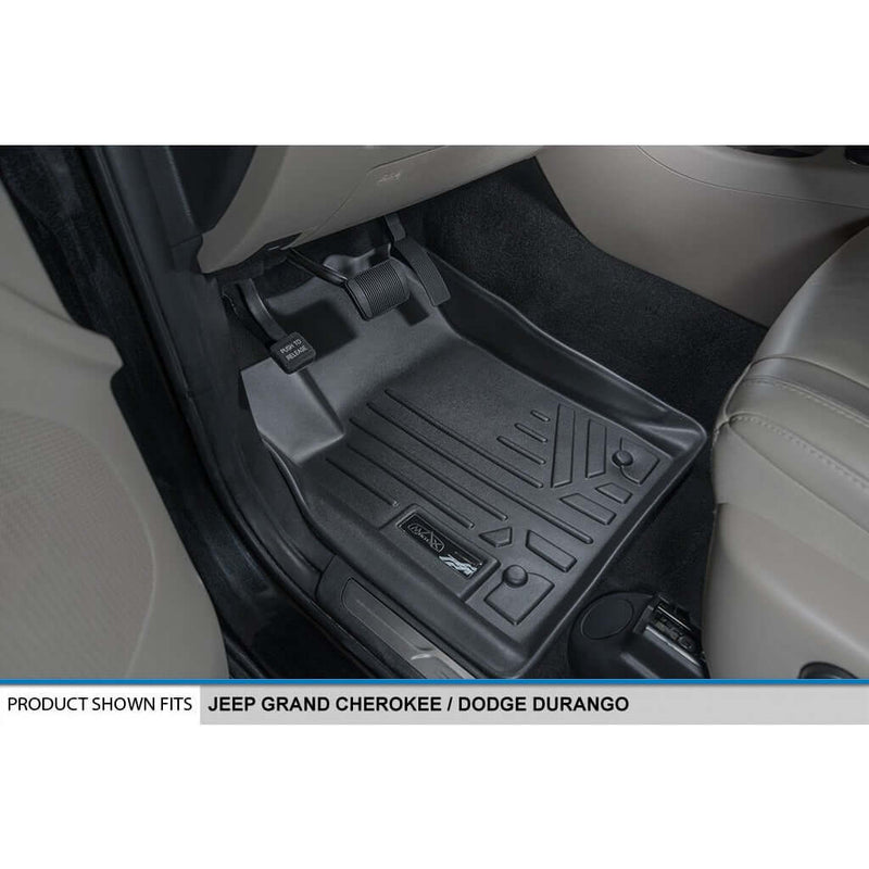 Load image into Gallery viewer, Smart Trim™ Custom Fit Floor Liners For 2013-16 Durango with 1st Row Dual Floor Hooks &amp; 2nd Row Bench Seat
