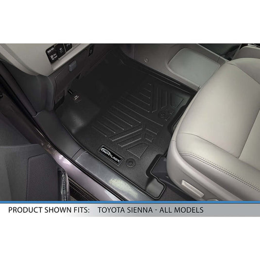 SMARTLINER Custom Fit Floor Liners For 2013-2020 Toyota Sienna (8 Passenger Model)