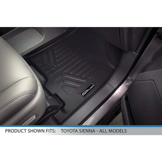 SMARTLINER Custom Fit Floor Liners For 2013-2020 Toyota Sienna (8 Passenger Model)