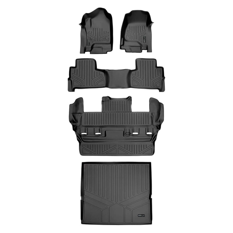 Load image into Gallery viewer, Smart Trim™ Custom Fit Floor Liners For 2015-2020 Chevrolet Tahoe / GMC Yukon With 2nd Row Bucket Seats
